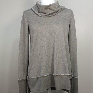 Lucky Brand Gray Cowl Neck Tunic